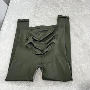 Motherhood Maternity Seamless Leggings Olive Green Size Large